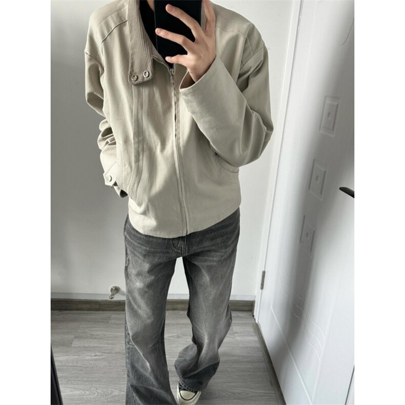 【有货】cleanfit高级感玉米格外套底特律工装夹克8252LL-特P65,男装夹克,星座1007（原301D）