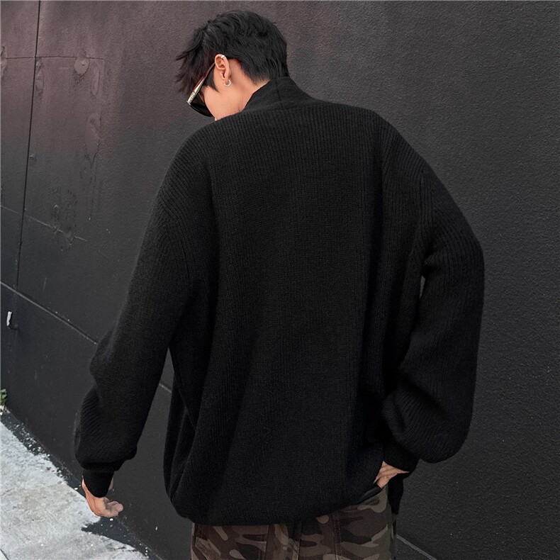 日系复古开衫毛衣男秋冬款包芯纱道袍开衫毛衣男针织衫YM518-P68,男装针织衫/毛衣,星座302B
