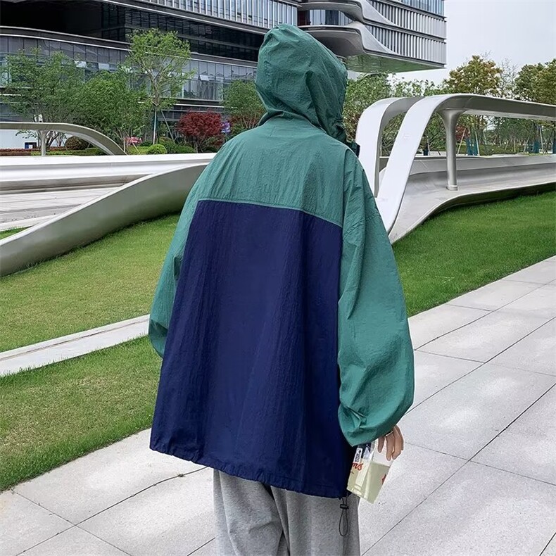 青春流行男夹克文艺潮外套冰丝皱防晒衣SF03P38,男装夹克,星座1116-2