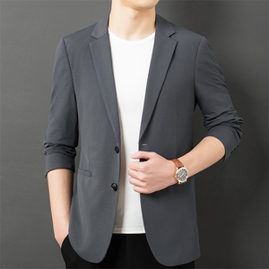 CA23002钱塘2020-2春秋新款商务休闲简约中年男士西服外套P160图片