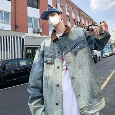 百搭男夹克尖领气质春秋潮ins标准潮流长袖外穿青春流行时尚，男装夹克，星座716-2