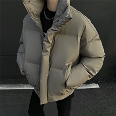 货足特批现货高品质供抖音供直播美式短款pu棉衣男女G1111P70，男装棉衣，电商A339