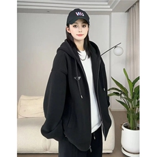网图秋冬季连帽云朵绒纯色双面加绒加厚外套男女H1157特P53，女装短外套，电商A341