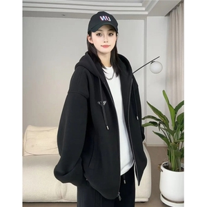 网图 秋冬季连帽云朵绒纯色双面加绒加厚外套男女 H1157 特P53图片