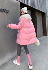 大毛领羽绒服，女装羽绒服，泰靡(1F)