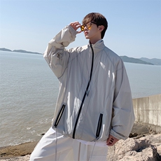 防晒衣男超薄透气夏季外套潮流学生宽松夹克衫休闲F018-P43，男装夹克，星座308B-1