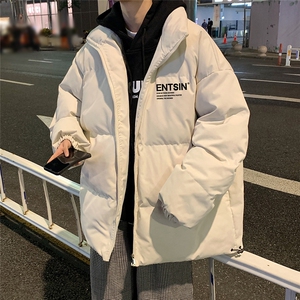 港风  秋冬新款保暖立领宽松棉衣外套男 MY62039特批65控99图片