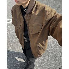 美式复古做旧工装夹克男春宽松cleanfit短款外套，男装夹克，星座716-4