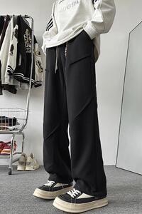 A018-K2811特P30/秋冬季新款华棉纯色直筒休闲运动裤大码长裤图片