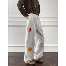 K99131-P42特控88加绒P50控98大码情侣刺绣华棉休闲卫裤，男装休闲裤，电商D232