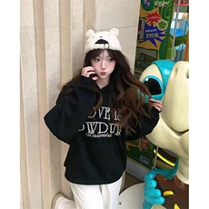 美式复古小众设计感圣诞珍珠红色卫衣女秋冬潮牌上衣外套WY80，男装卫衣，星座1116A（原606A-3）