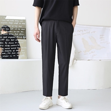 轻熟风夏季薄款宽松休闲裤垂感顺滑9分西裤男装1412-2/5078/P58，男装西裤，星座1412-2