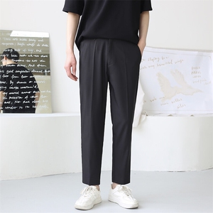 轻熟风夏季薄款宽松休闲裤 垂感顺滑9分西裤男装1412-2/5078/P58图片