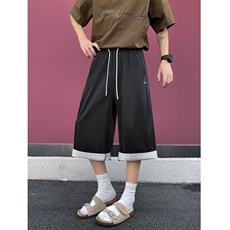 夏季新款潮牌仿天丝牛仔高级感冰丝垂感休闲七分裤男2560特P31，男装休闲裤，电商C305A