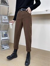 加绒休闲裤两色MLXL，女装休闲裤，Y·Z 羽倬