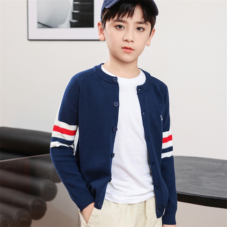 儿童毛衣男童针织开衫春秋装韩版中大童洋气外套上衣,童装儿童针织衫,暖姿羊绒童装店