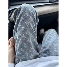 【有货】KZT63CC-特P45提花满印牛仔裤子男女同款裤子，男装牛仔裤，星座1007（原301D）
