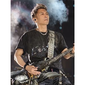 网图有货谢霆锋周边反光水洗短袖T恤暗女重磅纯棉上衣A588-P35,干净清爽网纱上衣穿衣搭配图片