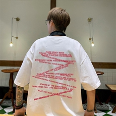 量大优供抖音视频支持得物配合二开美式满天星亮片短袖T恤MTX393，男装T恤，电商A486