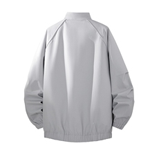 美式高街复古老钱风薄款夹克冲锋衣男女纯色休闲宽松立领飞行外套，男装夹克，电商A486