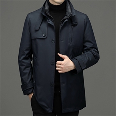 羽绒服男冬季2023年新款加厚保暖中长款外套中年男士商务休闲上衣，男装羽绒服，电商B212（原钱塘6029）