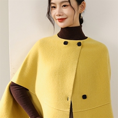 2025年秋季新款百搭女士羊毛大衣，女装双面呢大衣，狄美羊绒