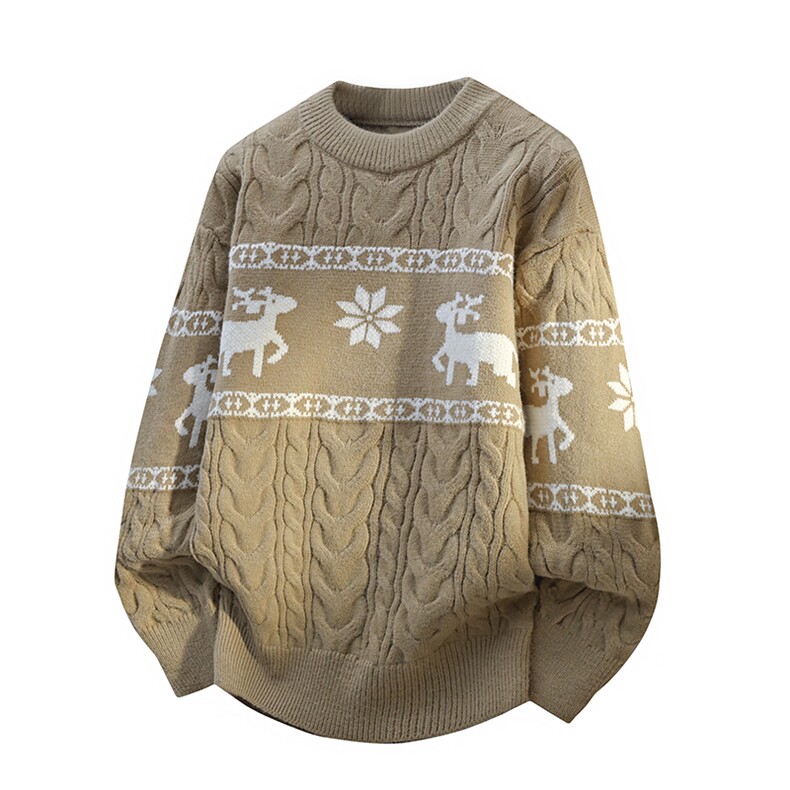 高品质毛衣男秋冬保暖时尚毛线衣青少年慵懒风针织衫WZ3018-P62，男装针织衫/毛衣，星座1105-3