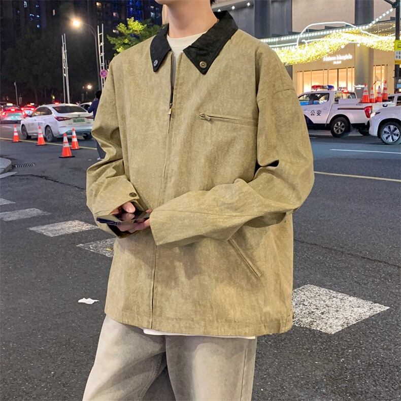 春季底特律工装水洗扎染夹克美式复古男装外套A406JK3507特P85,男装夹克,星座309（原A406）
