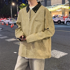 春季底特律工装水洗扎染夹克美式复古男装外套A406JK3507特P85，男装夹克，星座309（原A406）
