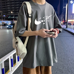 22夏季新款潮流休闲男士百搭印花短袖圆领T恤宽松1210-2-6610-P15图片