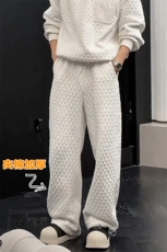 特批P35无差价冬季菱格夹棉加厚男休闲保暖大码拖地裤K5692J加棉，男装休闲裤，电商A001-1