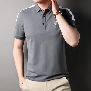 夏季Polo衫纯棉商务休闲男装短袖t恤宽松翻领半袖体恤HP88312-P60图片