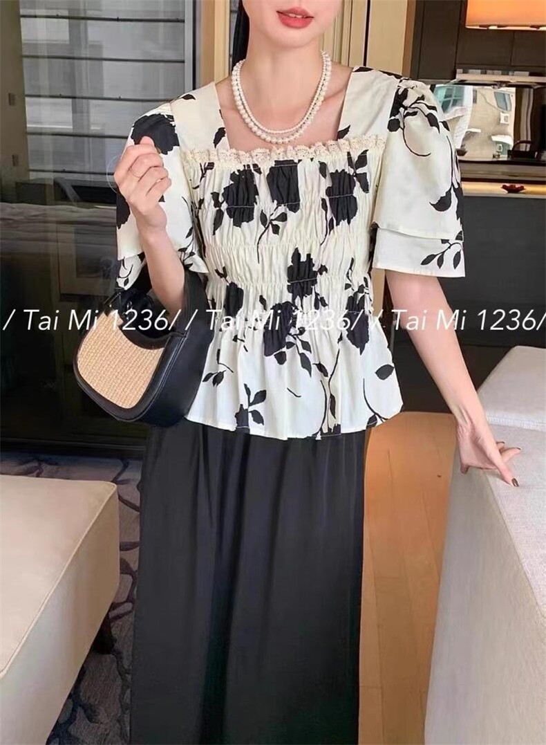 2022夏季新款。奶牛花纹感收腰显瘦百搭，其它，泰靡(1F)