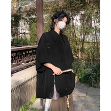 【已下大货】D130-P48控68大码新中式风重磅高品质衬衫，男装衬衫，电商D232