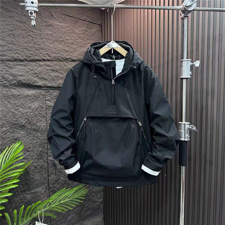 (网图)连帽轻薄棉服立体拉链口袋休闲薄棉棉袄313B-JK9940-P100,男装棉衣,星座313B