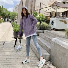 大货已出20秋款假两件卫衣262A-W001-P95-K148，女装卫衣/绒衫，Yologo