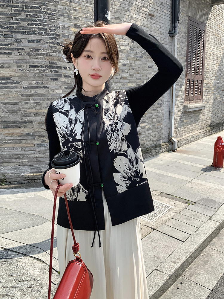 2024春款中式风格百搭马甲,女装马甲,慧峰
