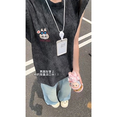 XZ809A/SSS14/P35/控48扎染冰丝绣花labubu背心T恤，男装背心/马甲，星座809A(原222-1)