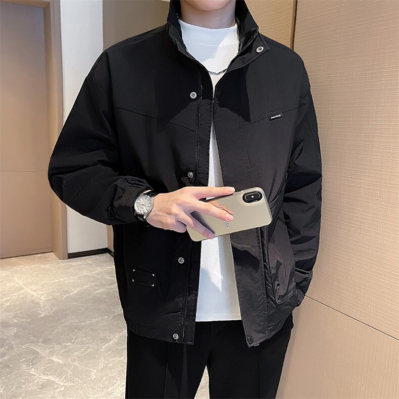 男生简约上衣夹克外套百搭款JK8402-P95,男装夹克,星座1012-1