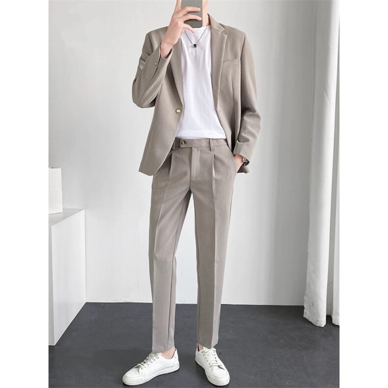 网图现货原版面料轻熟风套装男西装外套TZ10P185单卖西装125裤60，男装西服套装，电商B276A