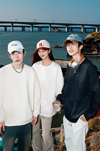 多模时尚纯色圆领宽松休闲百搭校园风卫衣 A247-W02 P45 控68图片