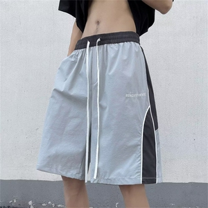 五分裤美式复古宽松短裤男夏季高街运动篮球休闲裤 K6896-P32图片