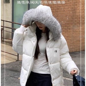 【高品质】可拆卸毛领羽绒棉服情侣美式厚外套棉衣2568特P90网图,20岁穿搭夏天图片