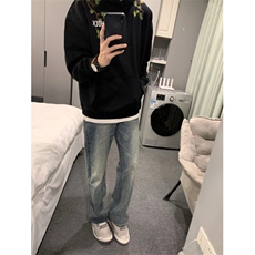 706-1-NY931-P65秋季美式复古街头迎客松刺绣卫衣朝连帽外套，女装短外套，星座706-1