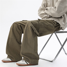 现货水洗宽松休闲工装裤A337-S235-特P63控118，男装工装外套，电商A337