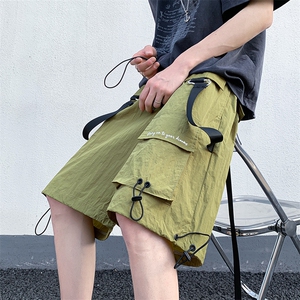 8XL-M特大码肌理感五分裤户外登山裤冲锋裤短裤男DK1502P49控68