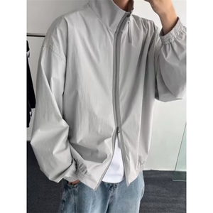 速干冰丝防晒衣男夏季美式立领冲锋衣轻薄透气运动防晒服 JHY216图片