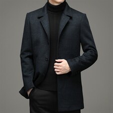 季冬新款中年男羊毛呢大衣厚款呢子外套保暖爸爸装YYN9822-P310,男装毛呢大衣,电商B212（原钱塘6029）