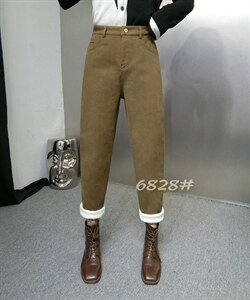 加绒休闲裤,女装休闲裤,欧夏丽