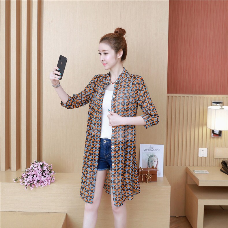 海边度假披肩可下水沙滩罩衫雪纺防晒衫海滩开衫泳衣外搭外套，女装防晒衣，尚羽泽网红店